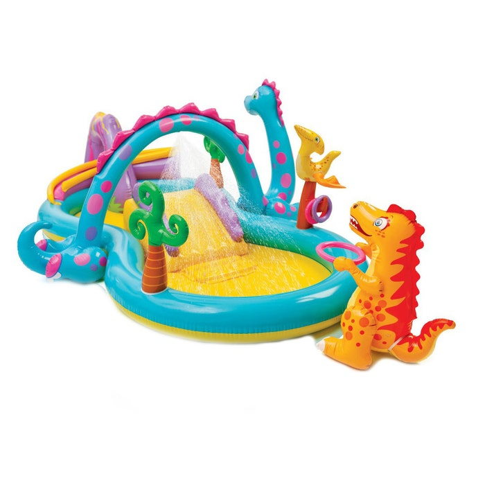 Piscina gonflabila pentru copii cu tobogan,fantana si accesorii, 333 x 229 x 112 cm [2]