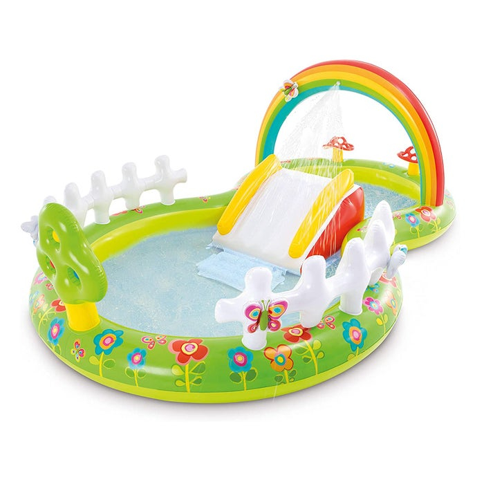 Piscina pentru copii cu Tobogan si Fantana, 2.90×1.80×1.04 m [2]