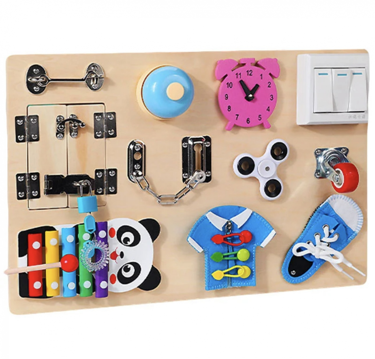Placa activitati Busy Board cu 11 activitati Panda [3]