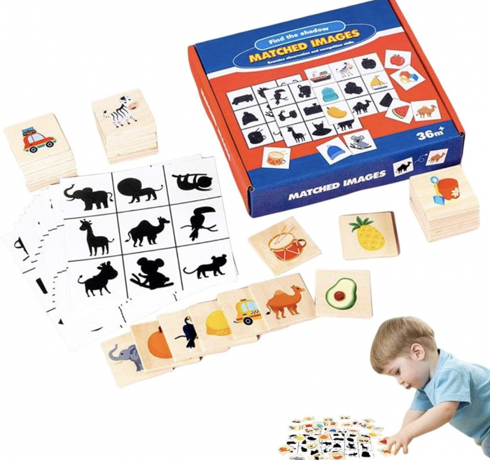 Puzzle de asociere cu Umbre, 3 ani+ [3]