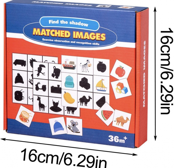 Puzzle de asociere cu Umbre, 3 ani+ [10]