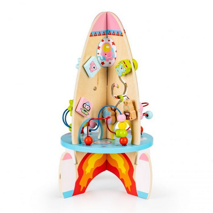 Racheta educationala din lemn 8 in 1 Ecotoys TL88037 [4]