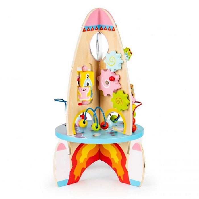 Racheta educationala din lemn 8 in 1 Ecotoys TL88037 [3]