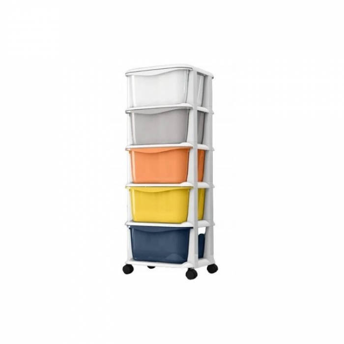 Raft cu 5 compartimente pentru depozitarea diverselor obiecte ModernHome PO08 - Multicolor [1]