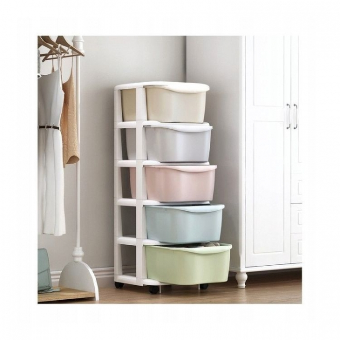 Raft cu 5 compartimente pentru depozitarea diverselor obiecte ModernHome PO10 - Multicolor [2]