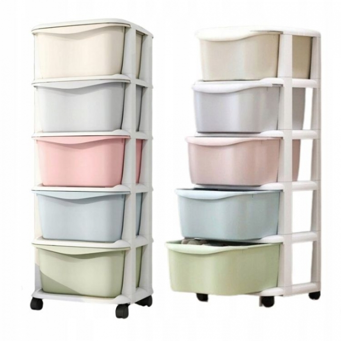 Raft cu 5 compartimente pentru depozitarea diverselor obiecte ModernHome PO10 - Multicolor [3]