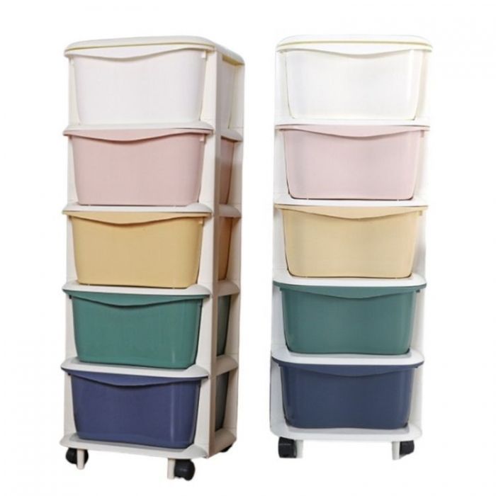 Raft cu 5 compartimente pentru depozitarea diverselor obiecte ModernHome PO16 - Multicolor [2]