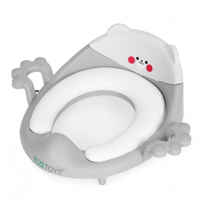 Reductor toaleta cu manere pentru copii Ecotoys PP104 - Gri [6]