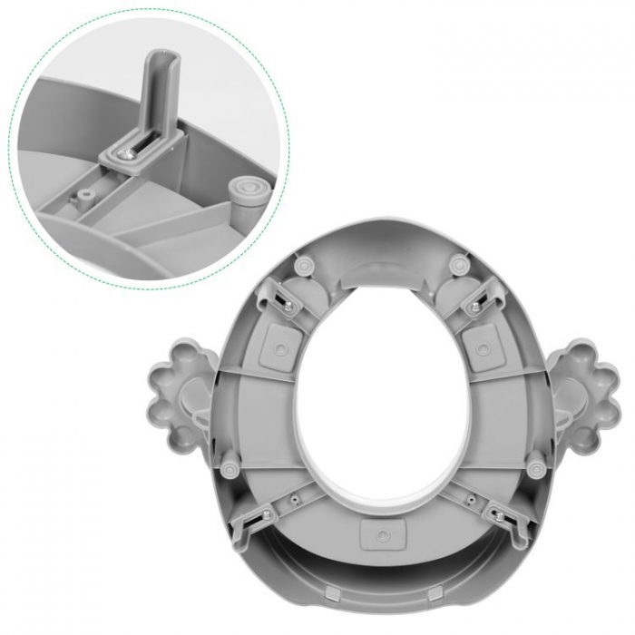 Reductor toaleta cu manere pentru copii Ecotoys PP104 - Gri [7]