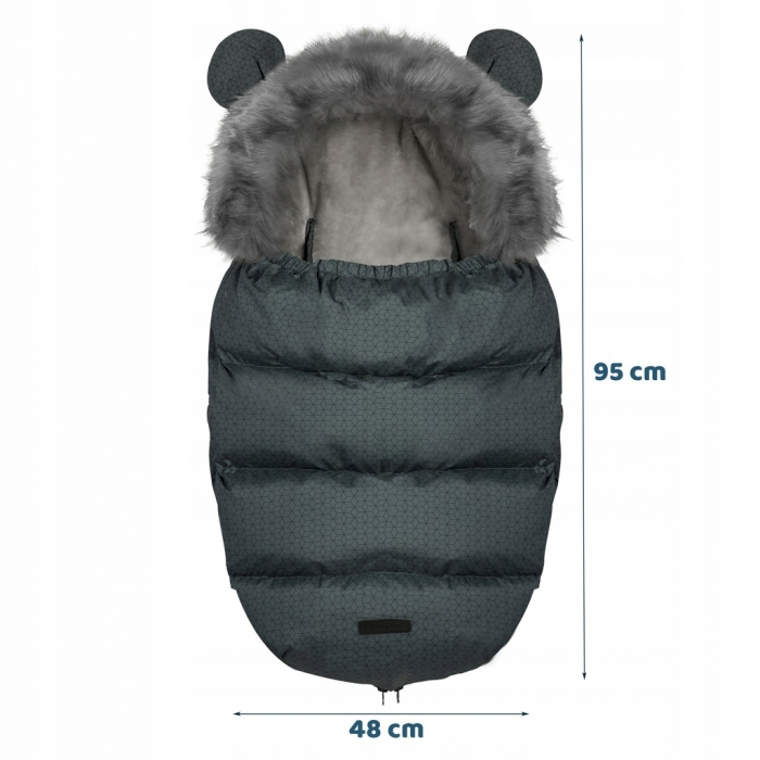 Sac de dormit Ricokids 95 x 48 cm Ricokids Elmi 720006 - Grafit [7]