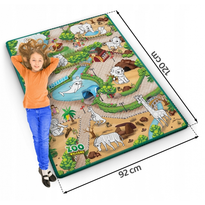 Salteluta de joaca 120 x 92 x 0.3 cm Ricokids RK-343 - Zoo [9]
