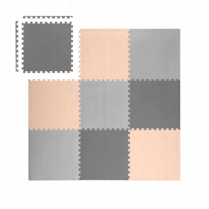 Salteluta de joaca 180 X 180 cm Ricokids 7500 - Gri cu bej [4]
