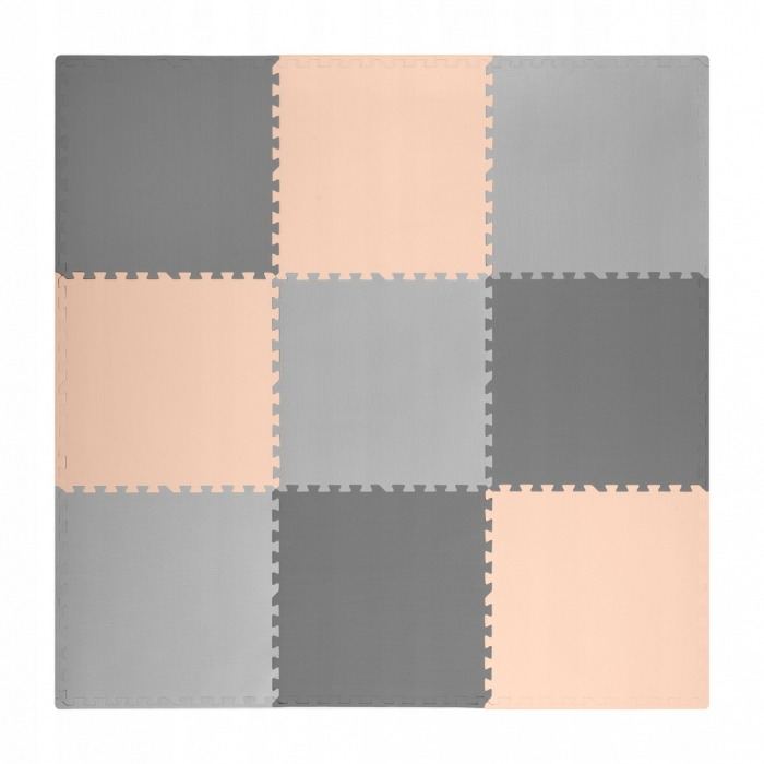 Salteluta de joaca 180 X 180 cm Ricokids 7500 - Gri cu bej [1]