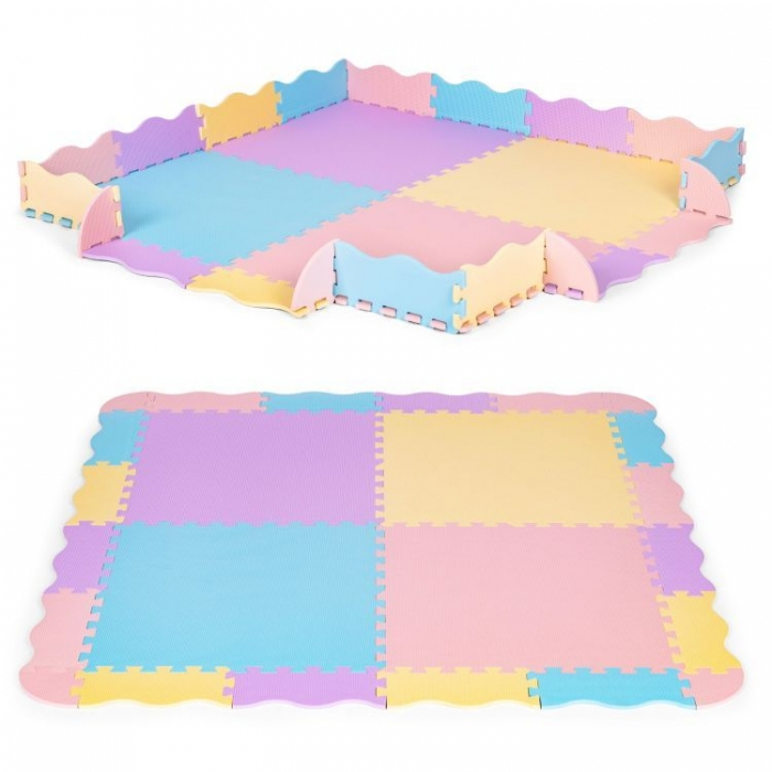 Salteluta de joaca cu pereti, 24 elemente, 141.5 x 141.5 cm Iplay 6402 [2]