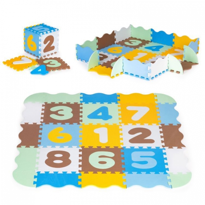 Salteluta de joaca din spuma EVA, educativa, cu 25 de piese Ecotoys 32511 - Multicolor [2]