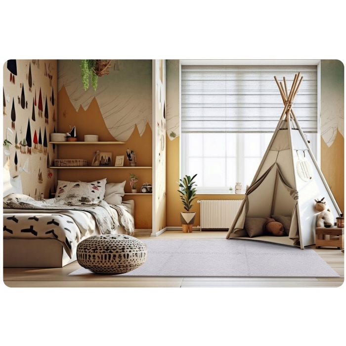 Salteluta de joaca multifunctionala tip puzzle, 180 x 120 cm, Massido 650100 - Gri [2]