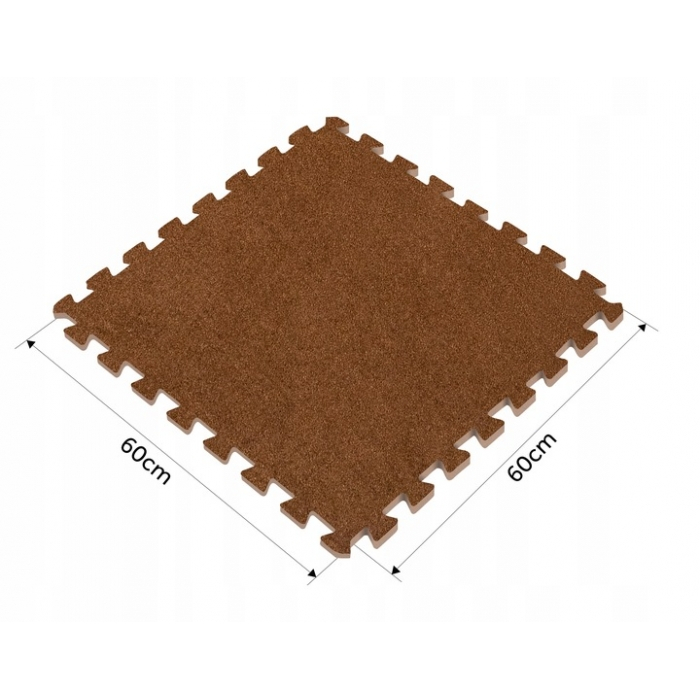 Salteluta de joaca multifunctionala tip puzzle, 180 x 120 cm, Massido 650102 - Maro [9]