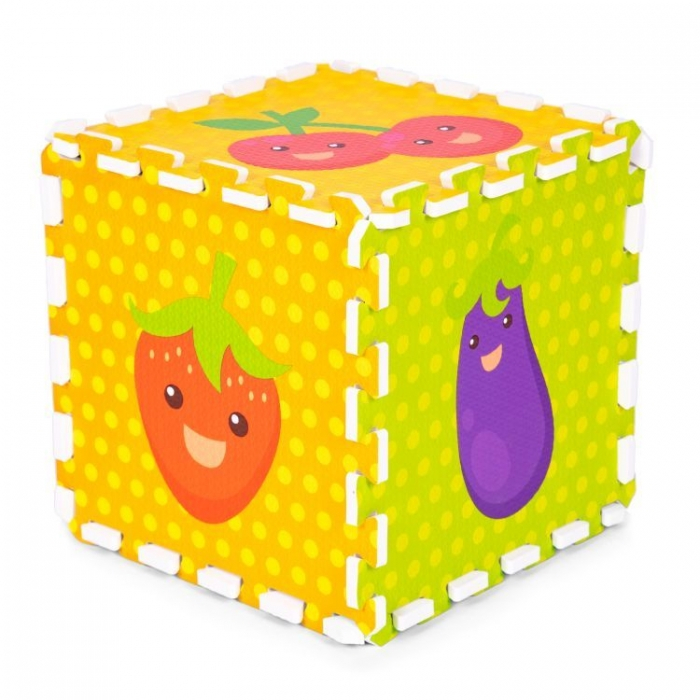 Salteluta de joaca pentru copii 86 x 86 x 1 cm IPlay 0393 - Fructe si legume [4]