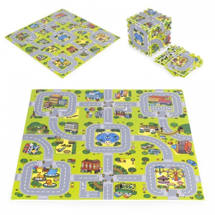 Salteluta de joaca pentru copii 90.5 x 90.5 x 1 cm ECOEVA018 - Orasel [1]