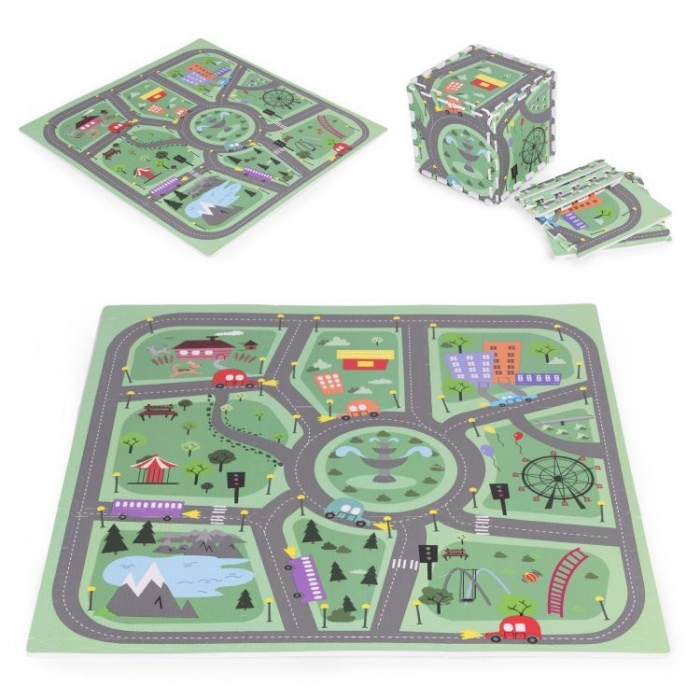 Salteluta de joaca pentru copii 90.5 x 90.5 x 1 cm ECOEVA021 - Orasel [1]