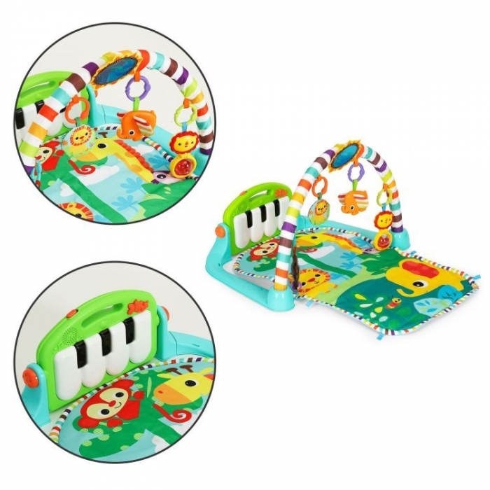 Salteluta de joaca pentru copii cu pian si jucarii Ecotoys JJ8843 [6]
