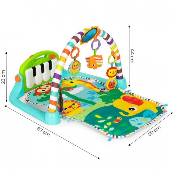 Salteluta de joaca pentru copii cu pian si jucarii Ecotoys JJ8843 [7]
