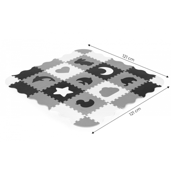 Salteluta de joaca tip puzzle cu pereti, 25 elemente, Ecotoys ECOEVA015 [8]