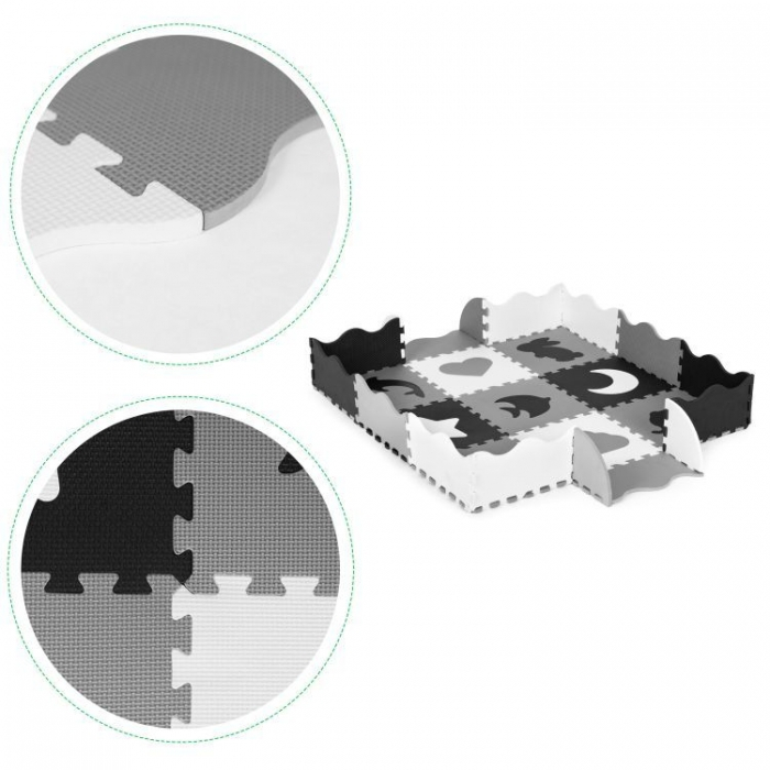 Salteluta de joaca tip puzzle cu pereti, 25 elemente, Ecotoys ECOEVA015 [7]
