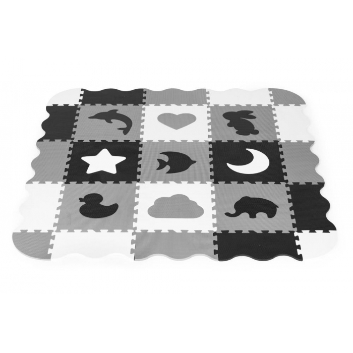 Salteluta de joaca tip puzzle cu pereti, 25 elemente, Ecotoys ECOEVA015 [3]