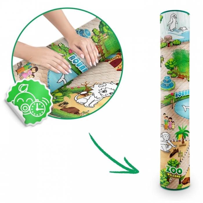 Salteluta de joaca XXL 200 x 120 x 0.3 cm Ricokids RK-343 - Zoo [8]