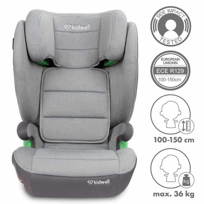 Scaun auto cu Isofix 15-36 Kg Kidwell Weston - Light Gray [2]