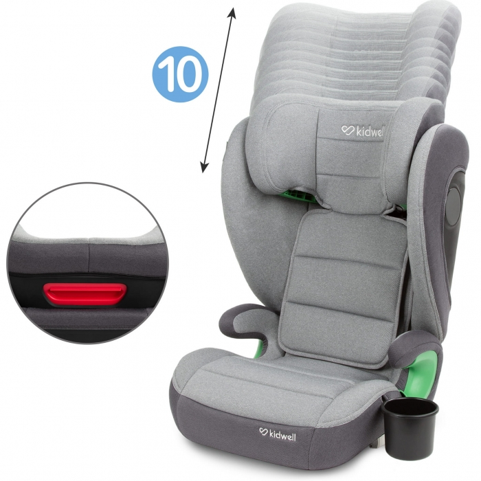 Scaun auto cu Isofix 15-36 Kg Kidwell Weston - Light Gray [6]