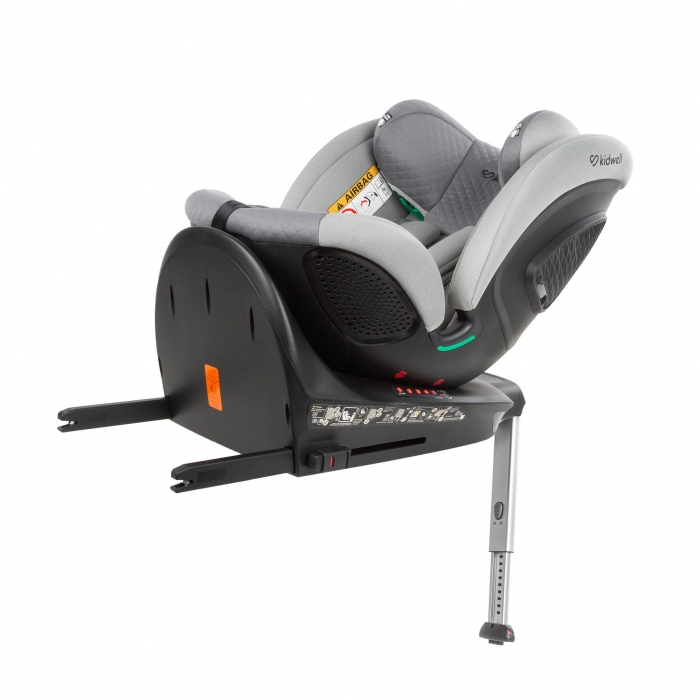 Scaun auto cu ISOFIX Kidwell GoCar, grupa 40-135 cm, i-Size, omologare R129 - Gri [9]