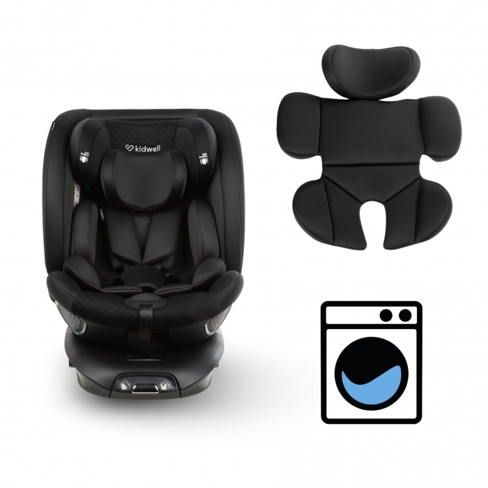 Scaun auto cu ISOFIX Kidwell GoCar, grupa 40-135 cm, i-Size, omologare R129 - Negru [15]