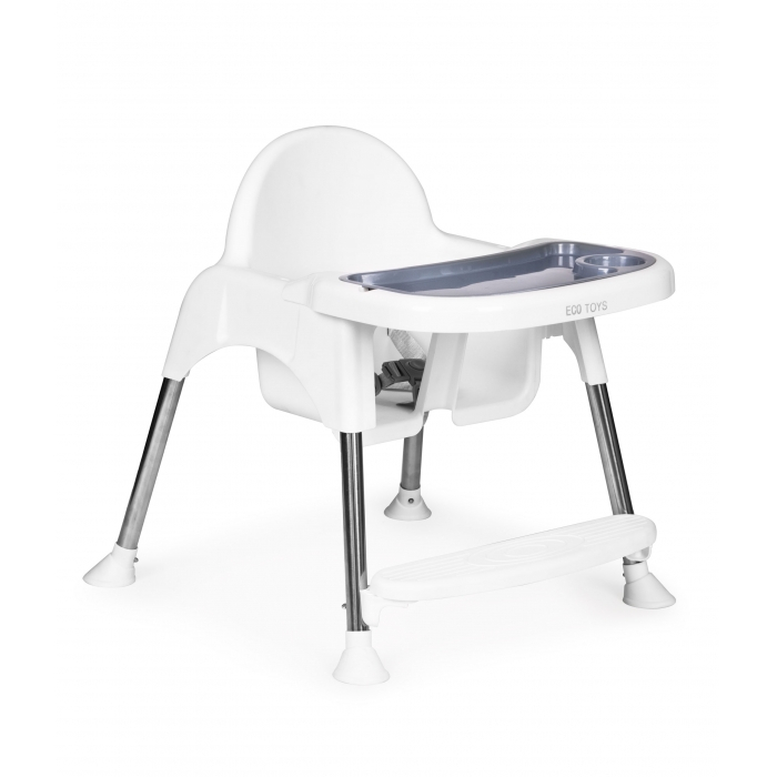 Scaun de masa 2 in 1 Ecotoys HC-135 - Alb [4]