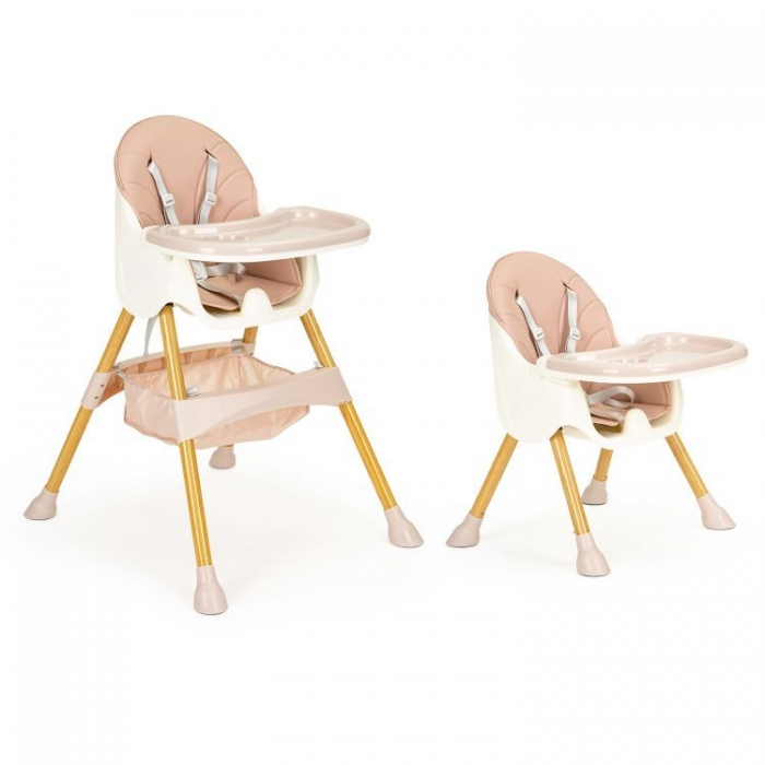 Scaun de masa 2 in 1 Ecotoys HC-823S - Roz [2]