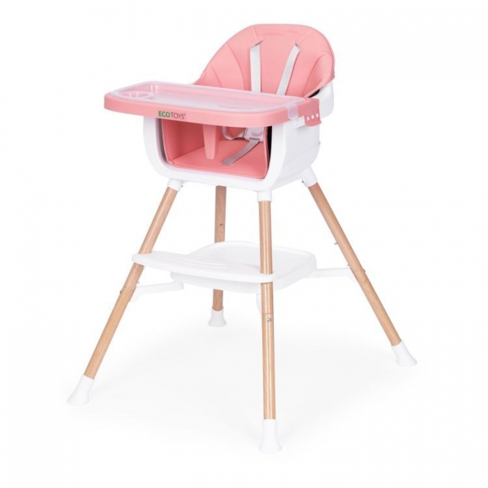 Scaun de masa 2 in 1 Ecotoys HC508 - Roz [4]