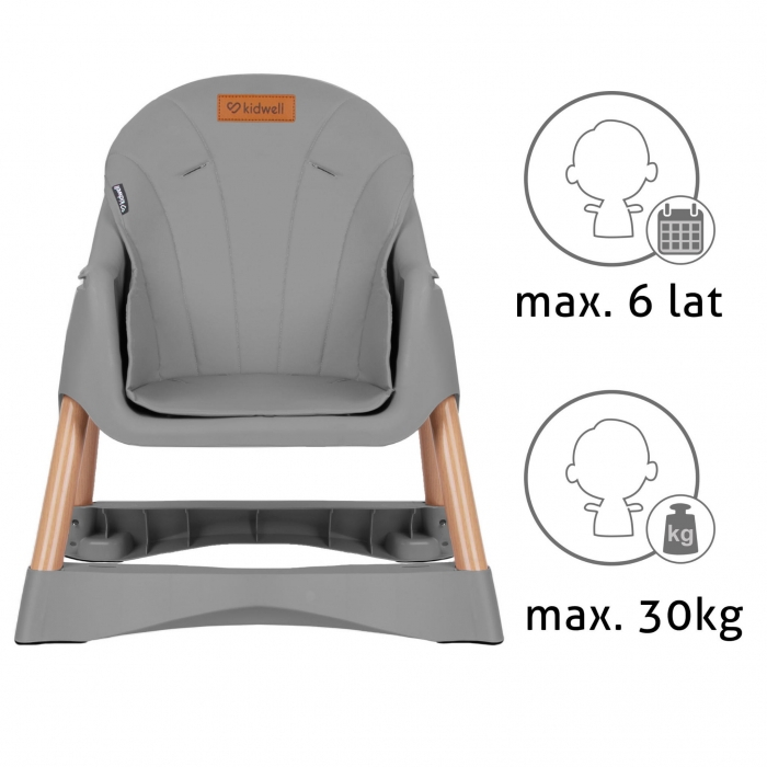 Scaun de masa 2 in 1 Kidwell KARIMI - Gri [3]