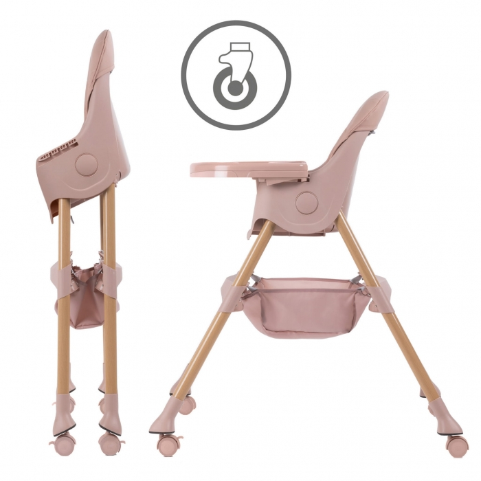 Scaun de masa 2 in 1 Kidwell KARIMI - Roz [8]