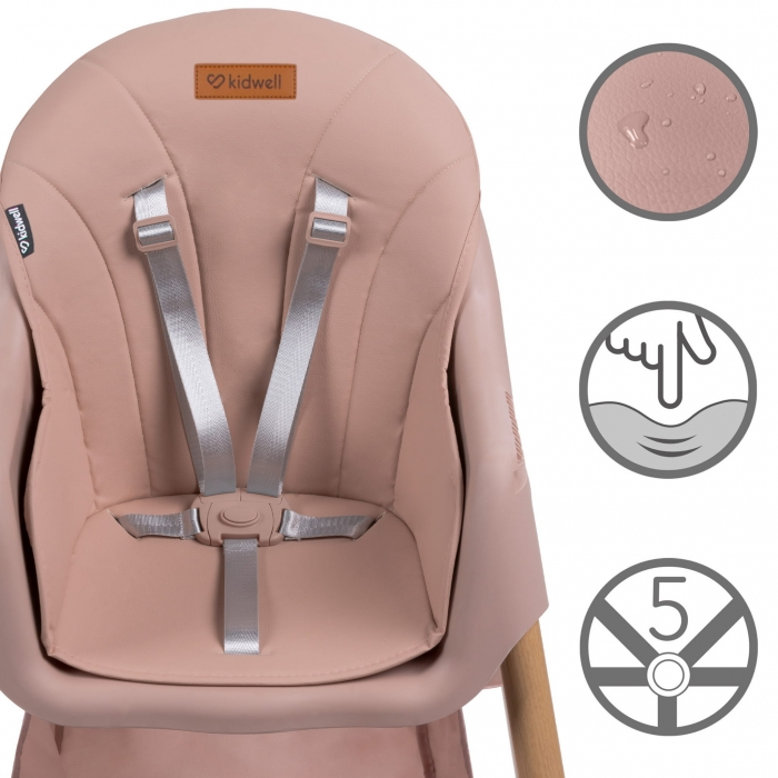 Scaun de masa 2 in 1 Kidwell KARIMI - Roz [5]