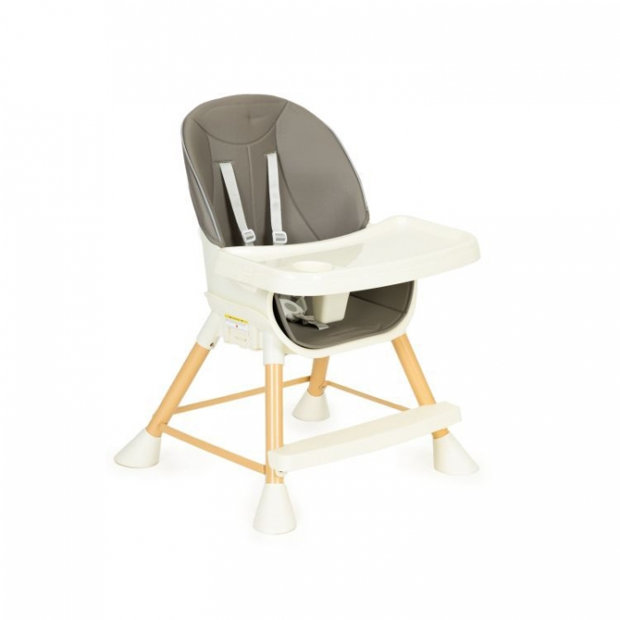 Scaun de masa 2 in 1 pentru copii Ecotoys HA-018 - Gri [5]