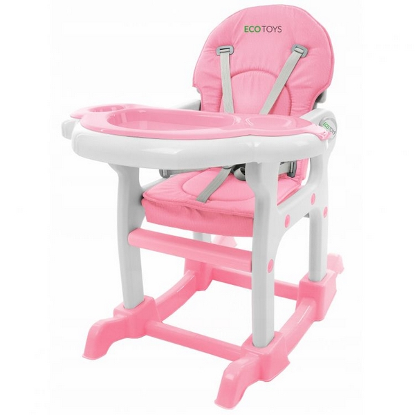Scaun de masa 3 in 1 Ecotoys HC-223 Roz [5]