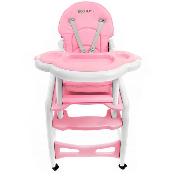 Scaun de masa 3 in 1 Ecotoys HC-223 Roz [2]