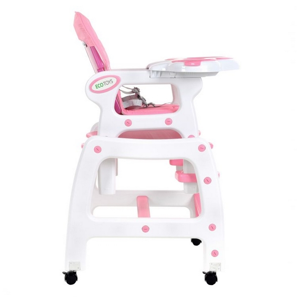 Scaun de masa 3 in 1 Ecotoys HC-223 Roz [3]