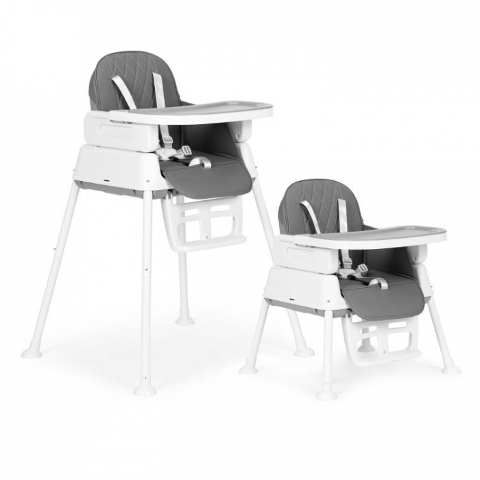 Scaun de masa 3 in 1 pentru copii Ecotoys HA-009 - Gri [3]