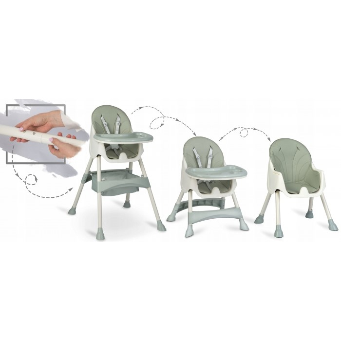 Scaun de masa 3 in 1 Ricokids Milo - Verde [2]