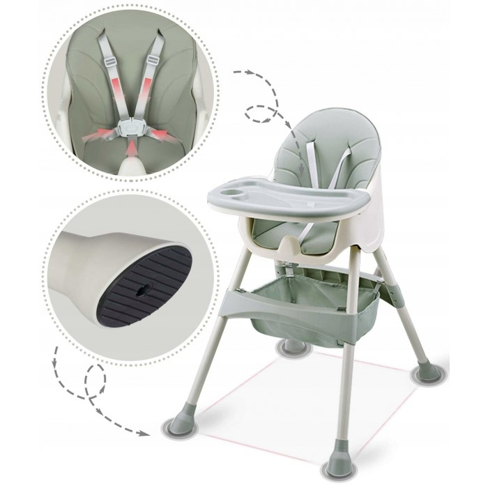 Scaun de masa 3 in 1 Ricokids Milo - Verde [5]