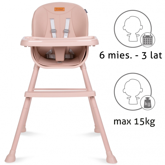 Scaun de masa 4 in 1 Kidwell EATAN Pink [4]
