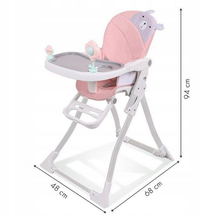 Scaun de masa Ecotoys HC-301-903 - Roz [4]