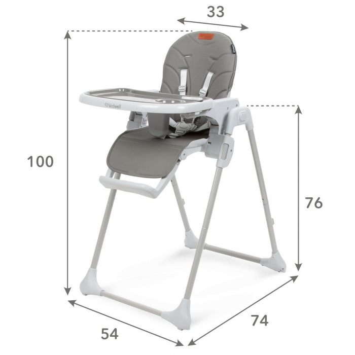 Scaun de masa multifunctional Kidwell BENO - Gray [10]